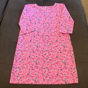 Vineyard Vines Whale Swirl Dress (Girl L 14)
